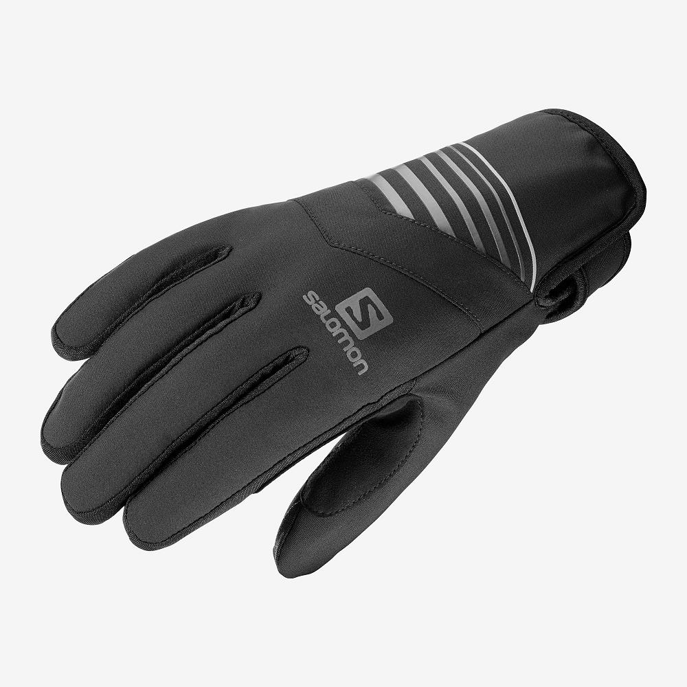 Salomon Singapore Mens Gloves - RS WARM U Black | 10653-ATJY